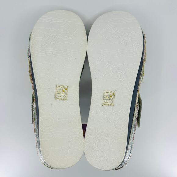 L'Artiste Spring Step Women's Caiman Silver Multi Sandals Size 41 EU/ 9.5-10 US - Picture 10 of 12